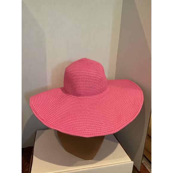Ole	 America - All Fiber Woven Wide Brim Sun Hat - Pink - One Size main image 8
